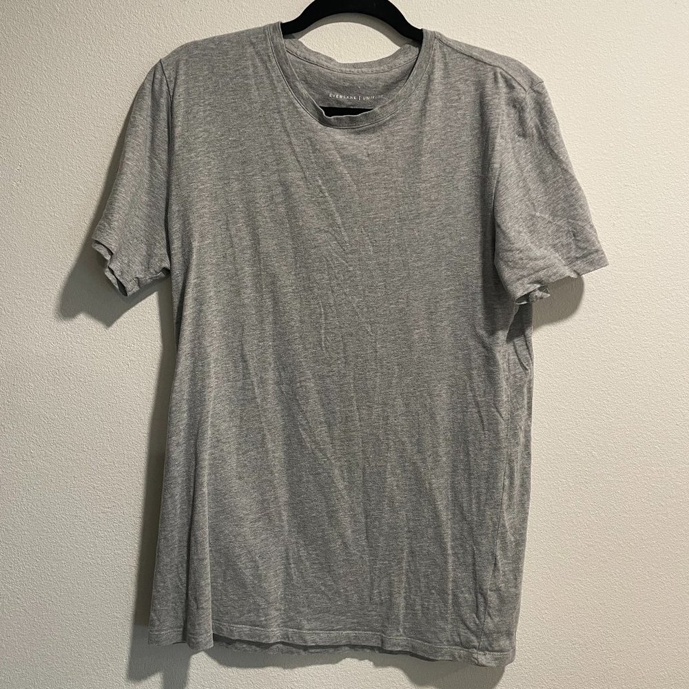 Everlane Uniform Grey Cotton T-Shirt